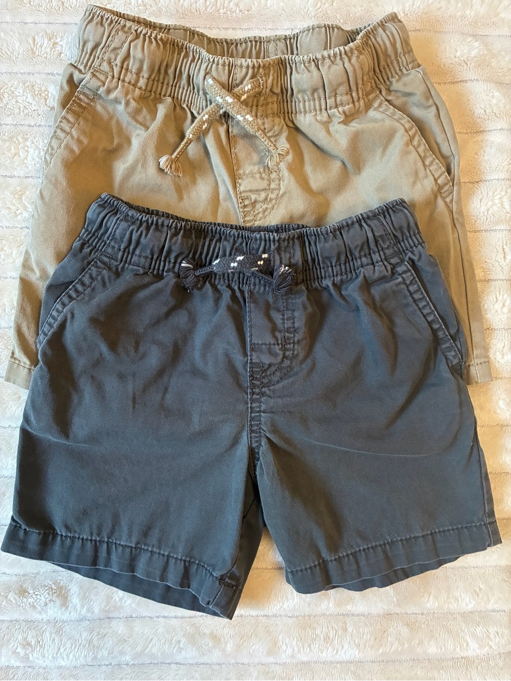 Cat & Jack Shorts Bundle 18M | Khaki & Charcoal Neutral Summer Basics